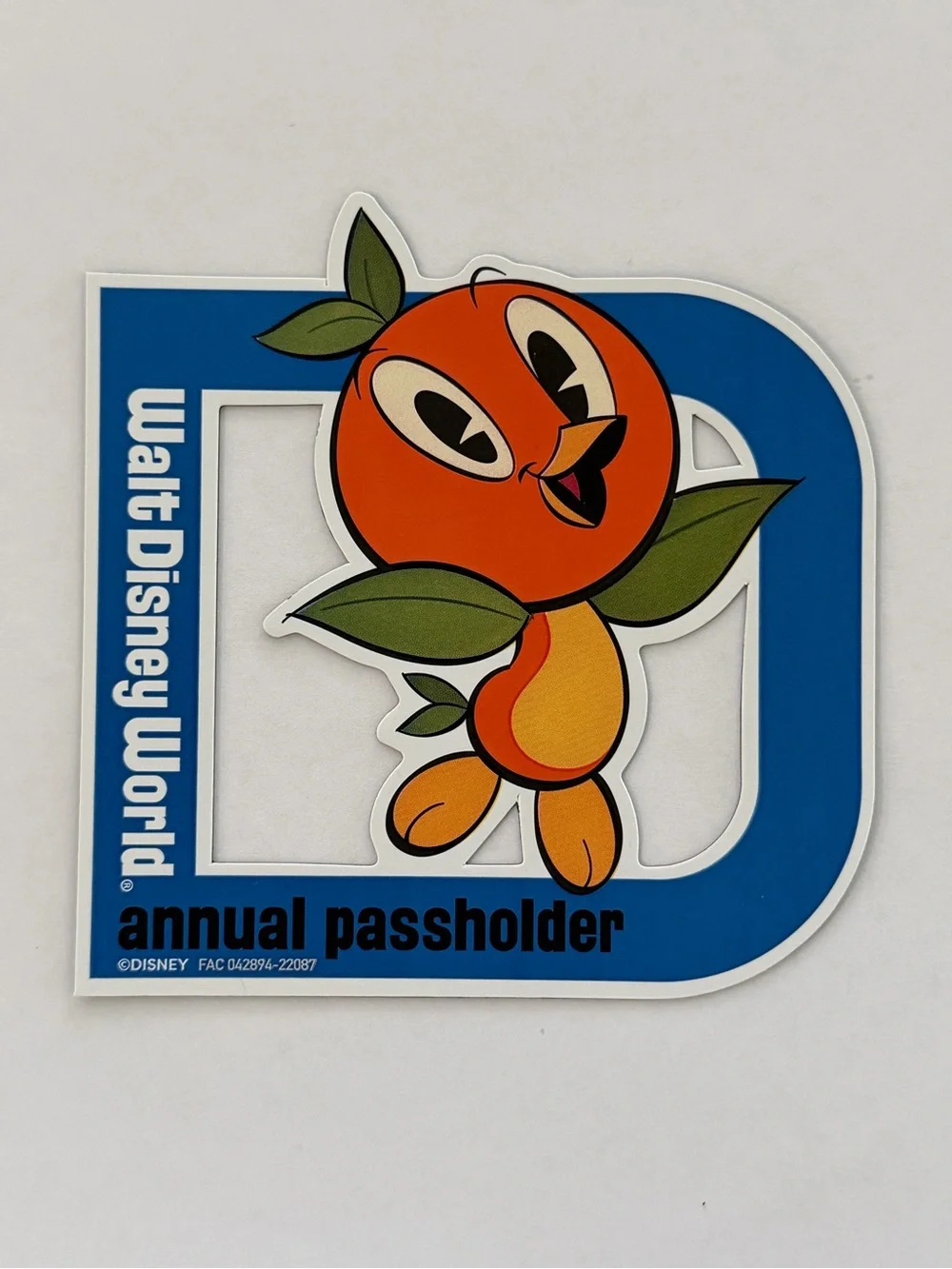 Disney Orange Bird Annual Passholder Magnet